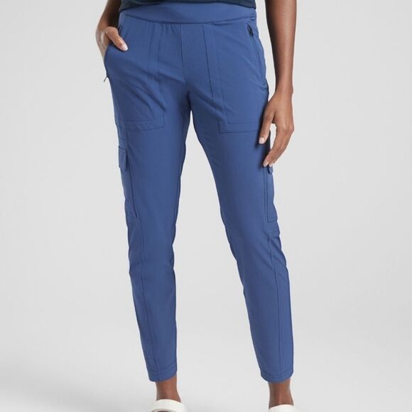 Athleta Chelsea Cargo Pant Blue - Picture 1 of 11
